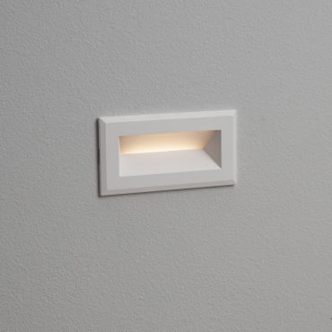 Nova Luce Vivion - applique encastrée - 10 x 5 x 6,5 cm - 1W LED inclus - IP54 - blanc sablé
