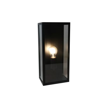 Artdelight Rowin - applique murale - 16 x 11 x 35 cm - IP44 - noir