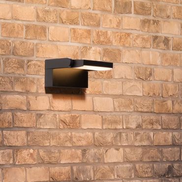 Nova Luce Sally - applique murale d’extérieur - 21 x 16,5 x 10 cm - LED 20W incluse - IP54 - noir
