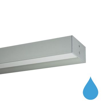 Roi Du Luminaire Wall Line - applique murale - profilé 3,3 x 7 cm - 19,2W LED par mètre - alu - bande LED et driver IP65