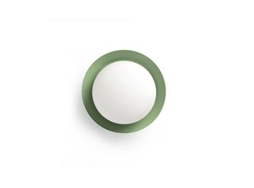 Faro May - plafonnier - Ø 12 x 8 cm - 4W LED inclus - IP44 - vert