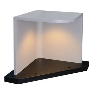 VK Lighting Trigono - lampe sur pied - 55 x 55 x 49 cm - 6,5W LED inclus - IP65 - gris