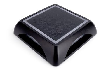 Integral LED True - spot de sol en saillie solaire avec détecteur de mouvement - 14 x 3,2 x 14 cm - LED 1,2W inclus - IP65 - noir