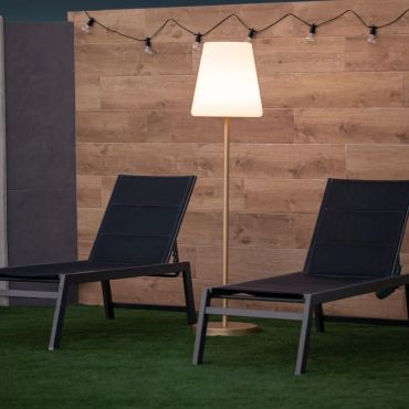 New Garden Lola slim 180 - lampadaire d'extérieur - Ø 44 x 177 cm - 7W dimmable LED inclus - IP65 - or