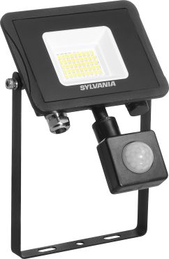 Sylvania Start Flood Flat - spot avec capteur infrarouge - 12,5 x 19 x 5,2 cm - 27W - IP65 - noir