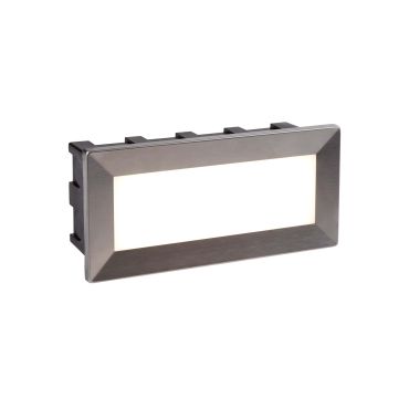 Searchlight Ankle - applique encastrée - 20,5 x 6,5 x 9,5 cm - 3,5W LED inclus - IP65 - acier inoxydable