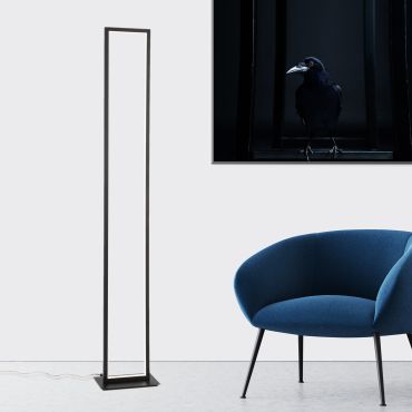 Nova Luce Wenna - lampadaire - 26 x 16 x 153 cm - 36W LED inclus - noir mat