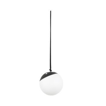 Faro Voila - lampes portables - 20 x 20 x 19 cm - 2W RGB LED inclus - IP44 - gris foncé et opale