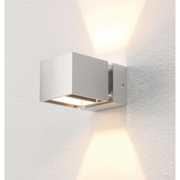 Artdelight Bfeld - applique murale - 12,3 x 8 x 6,8 cm - 2 x 3W LED inclus - IP54 - aluminium