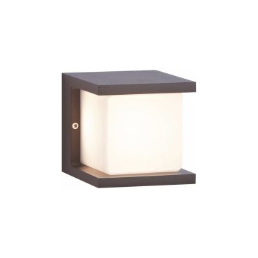 Artdelight Iser - plafonnier/applique murale - 10 x 10 x 11 cm - 10W LED dimmable inclus - IP54 - anthracite