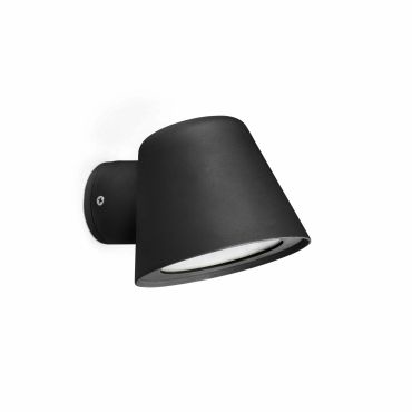 Faro Gina - applique murale - 11,5 x 15 x 9 cm - IP44 - noir mat