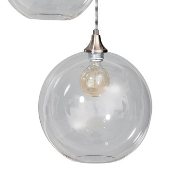 ETH Calvello - suspension - Ø 30 x 130 cm - acier brossé