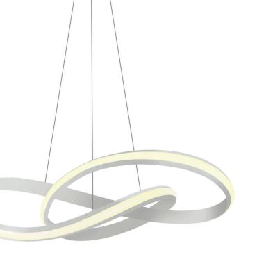 ONE Light Swirl - lampe suspendue - Ø 60 x 150 cm - 30W LED inclus - blanc