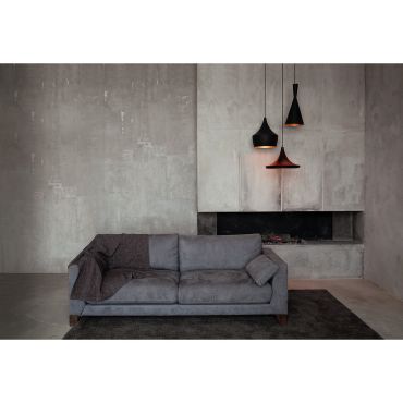 ONE Light Retro Pendants - lampe suspendue - Ø 36 x 178 cm - noir et laiton