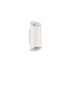 Nova Luce Nocta - applique murale extérieure - 9,6 x 24 x 10 cm - 9W LED inclus - IP54 - blanc sablé