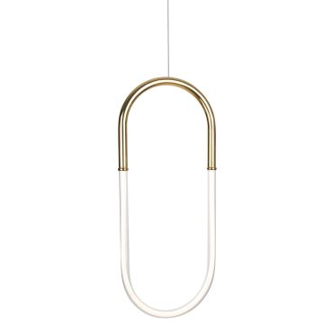 Maxlight Olivia - lampe suspendue - 33 x 180 cm - 15W LED inclus - or