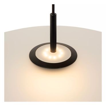 Lucide Menga - lampe suspendue - Ø 60 x 150 cm - 18,6W LED dimmable inclus - opal