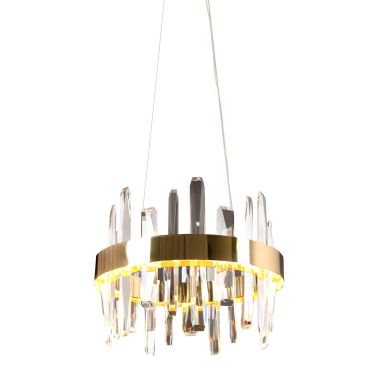 Maxlight Prince - lustre - Ø 40 x 150 cm - 21W LED inclus - or