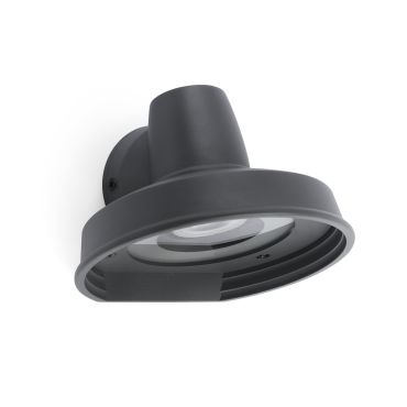 Faro Bronx - applique murale - 14,4 x 13,3 x 9,6 cm - IP44 - gris foncé