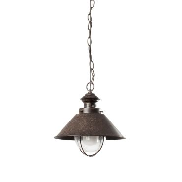 Faro Nautica - lampe suspendue - Ø 26 x 101,5 cm - IP33 - brun rouille
