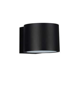 Nova Luce Beta - applique murale extérieure - Ø 9 x 6,8 x 11 cm - 8W LED inclus - IP54 - noir sablé