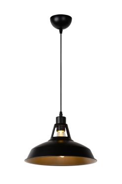 Lucide Brassy-bis - lampe suspendue - Ø 31 x 149 cm - noir