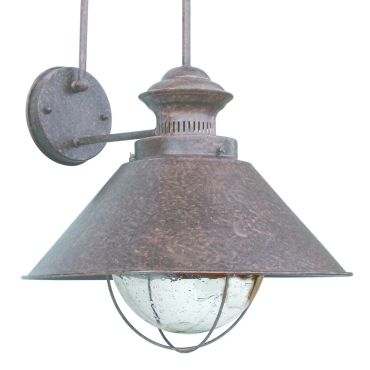 Faro Nautica - applique murale - 34,5 x 35 x 52 cm - IP33 - brun rouille