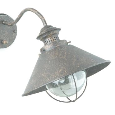 Faro Nautica - applique murale - 26 x 37 x 26 cm - IP33 - brun rouille