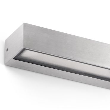 Faro Toluca - applique murale - 22 x 6,5 x 4,5 cm - 16W LED inclus - IP65 - aluminium satiné