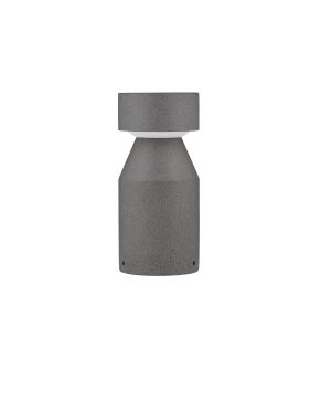 Nova Luce Lua - lampe de jardin - Ø 16 x 35,5 cm - 12W LED inclus - IP65 - noir