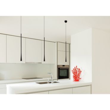 Maxlight Coffee 40 - lampe suspendue - Ø 3 x 140 cm - 7W LED inclus - noir