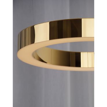 Maxlight Luxury - lampe suspendue - Ø 110 x 250 cm - 67W LED dimmable inclus - gold