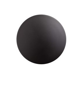 Nova Luce Copper - applique murale extérieure - Ø 30 x 7,1 cm - 16W LED inclus - IP65 - noir