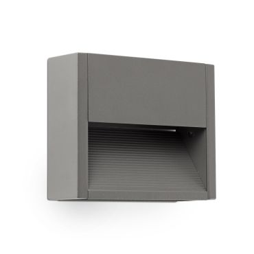Faro Grada - applique murale - 15,7 x 4,6 x 12,8 cm - 3W LED inclus - IP54 - gris foncé