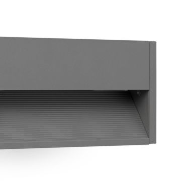 Faro Grada - applique murale - 25 x 4,6 x 12,8 cm - 6W LED inclus - IP54 - gris foncé
