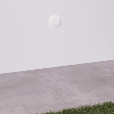 Nova Luce Compo - applique encastrée - Ø 5 x 9 cm - 1W LED inclus - IP67 - blanc sablé
