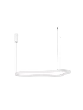 Nova Luce Dussa - lampe suspendue - 66 x 150 x 120 cm - 61W dimmable LED inclus -  blanc sable