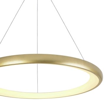 ONE Light LED Suspension Rings - lampe suspendue - Ø 61 x 120 cm - 50W LED inclus - laiton brossé