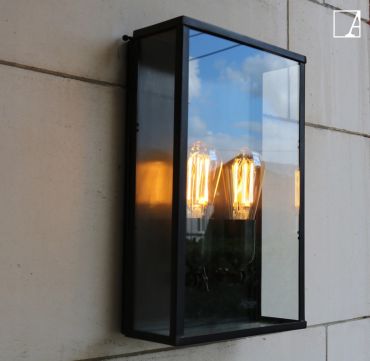 Authentage Vitrine Normal - applique d'extérieur 2L - 25 x 10 x 40 cm - IP43 - bronze