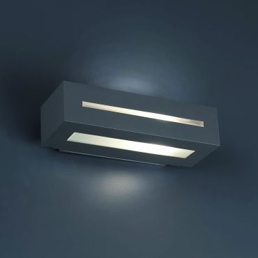 Faro West II - applique murale - 28 x 12 x 7 cm - IP54 - gris foncé