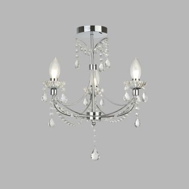 Searchlight Autumn - lustre - 44 x 49 cm - IP44 - chrome