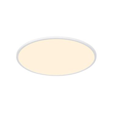 Nordlux Smart Oja - plafonnier - éclairage intelligent - Ø 60 x 2,3 cm - 30W LED inclus - 2700K-6500K - blanc