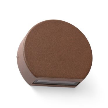 Faro Pill - applique murale - 10 x 3 x 8,5 cm - 4W LED inclus - IP54 - brun rouille