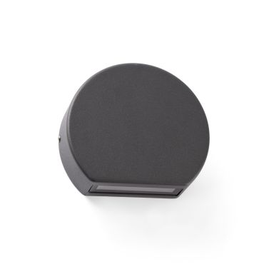 Faro Pill - applique murale - 10 x 3 x 8,5 cm - 4W LED inclus - IP54 - gris foncé