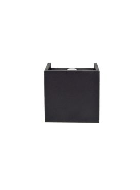 Projectlight Helmut - applique murale - 8 x 4 x 8 cm - 4W LED dimmable incl. - noir