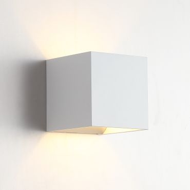 Searchlight Square - applique murale - 9,7 x 9,7 x 9,7 cm - blanc