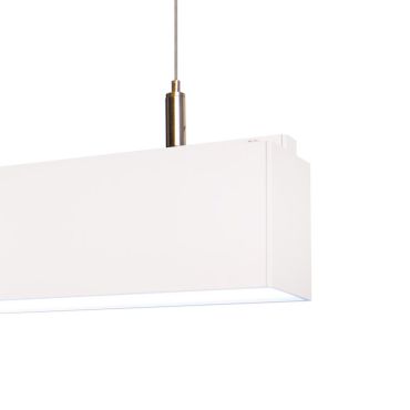 Roi Du Luminaire Linear - lampe suspendue - 57 x 5 x 200 cm - 18W LED inclus - blanc - couleur de lumière blanche