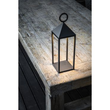 Faro Argus - lampes portables - 14 x 14 x 47 cm - 2W LED inclus - IP54 - gris foncé