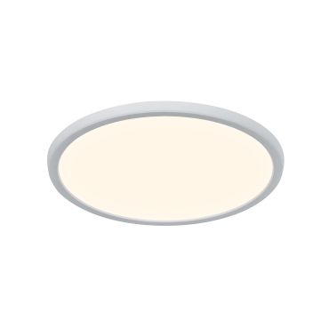 Nordlux Oja - plafonnier - Ø 29,4 x 2,3 cm - 3 niveaux de gradation (3000K-4000K) - 18W LED inclus - blanc