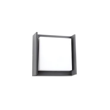 VK Lighting Tod - applique murale d'extérieur - 14,5 x 14,5 x 4,5 cm - 9W LED inclus - IP65 - anthracite